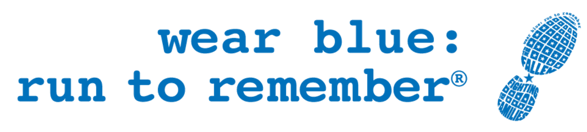 wear blue: run to remember logo